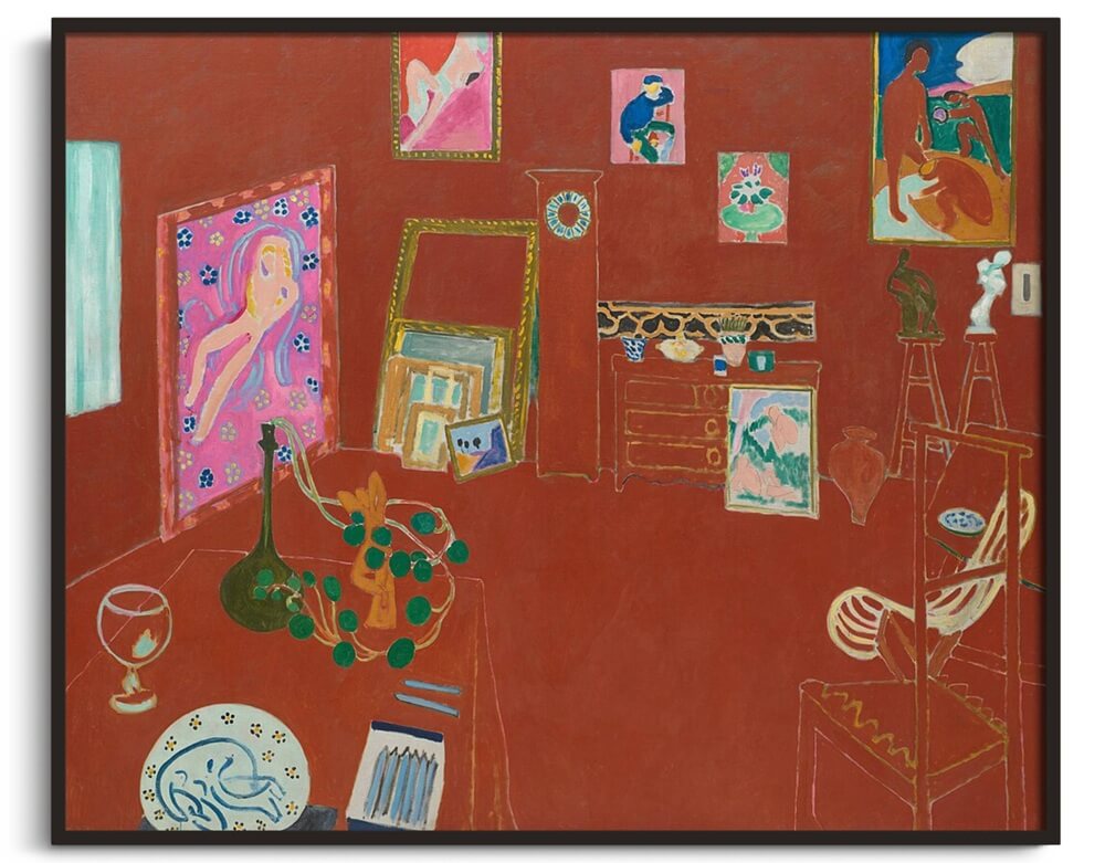 Reproduction of The Red Studio - Henri Matisse – Galerie Mont-Blanc