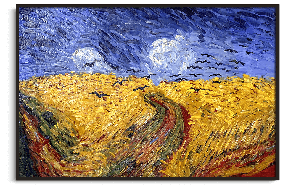 Vincent van Gogh - Kornfeld mit Krähen p97192 120x180cm Ölgemälde outlet