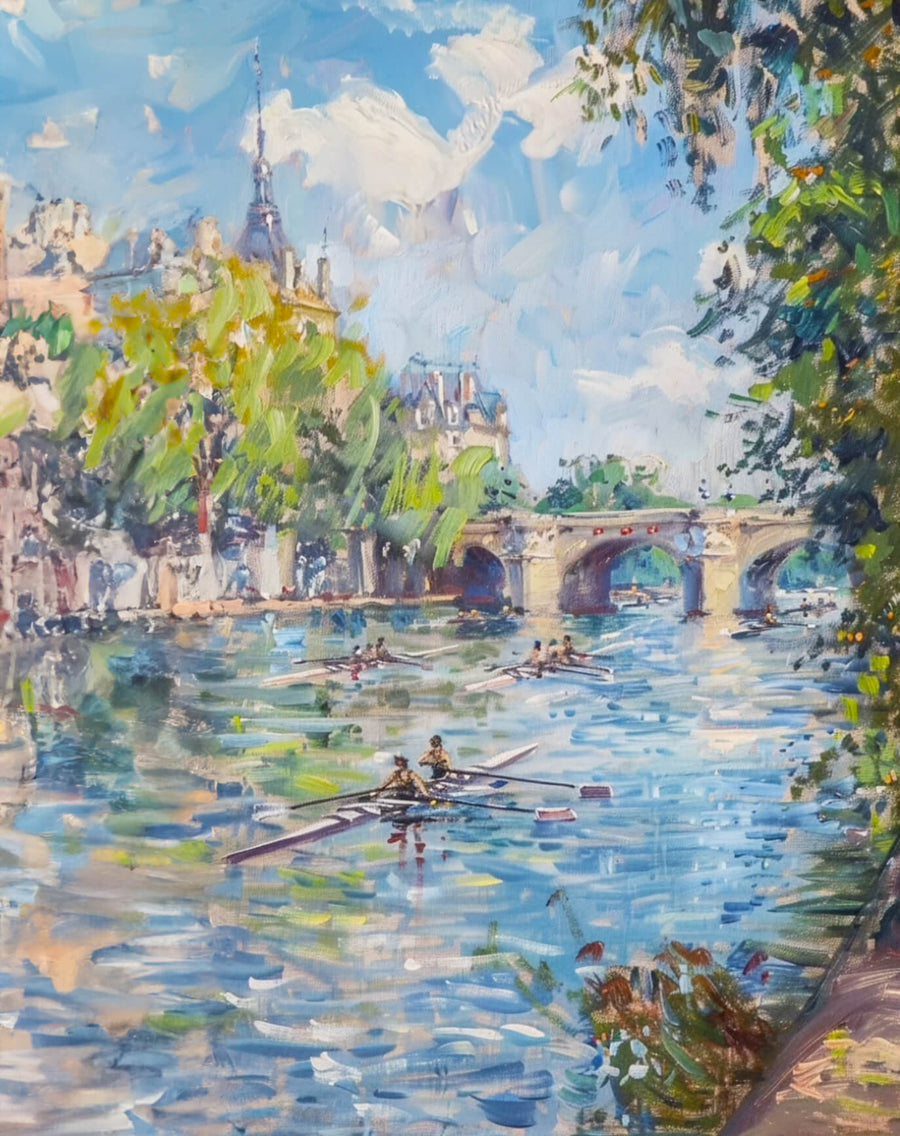 Rowers on the Seine x Monet