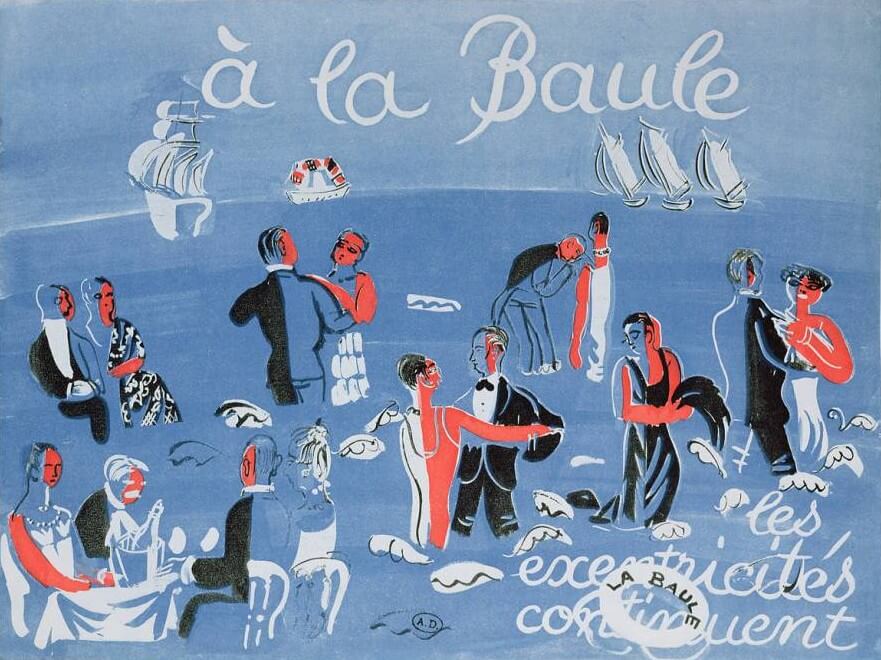 Affiche à la Baule - Raoul Dufy
