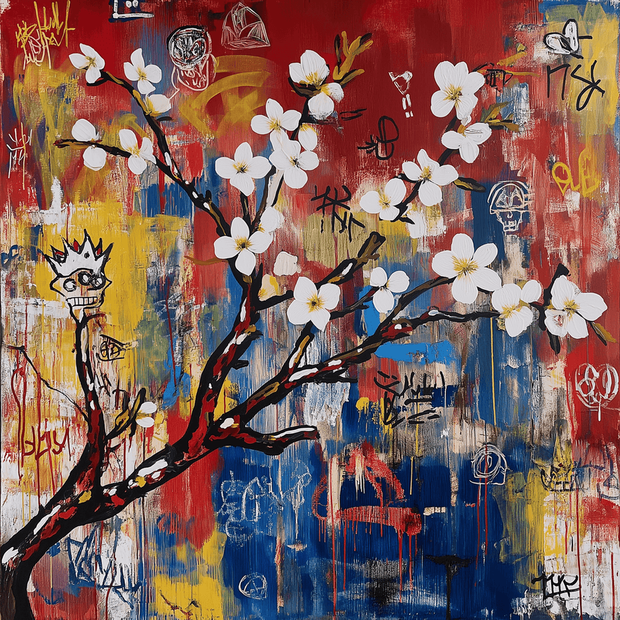 Almond blossom x Basquiat