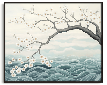 Almond blossom x Hokusai