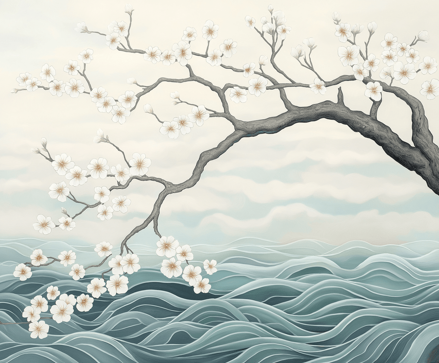 Almond blossom x Hokusai