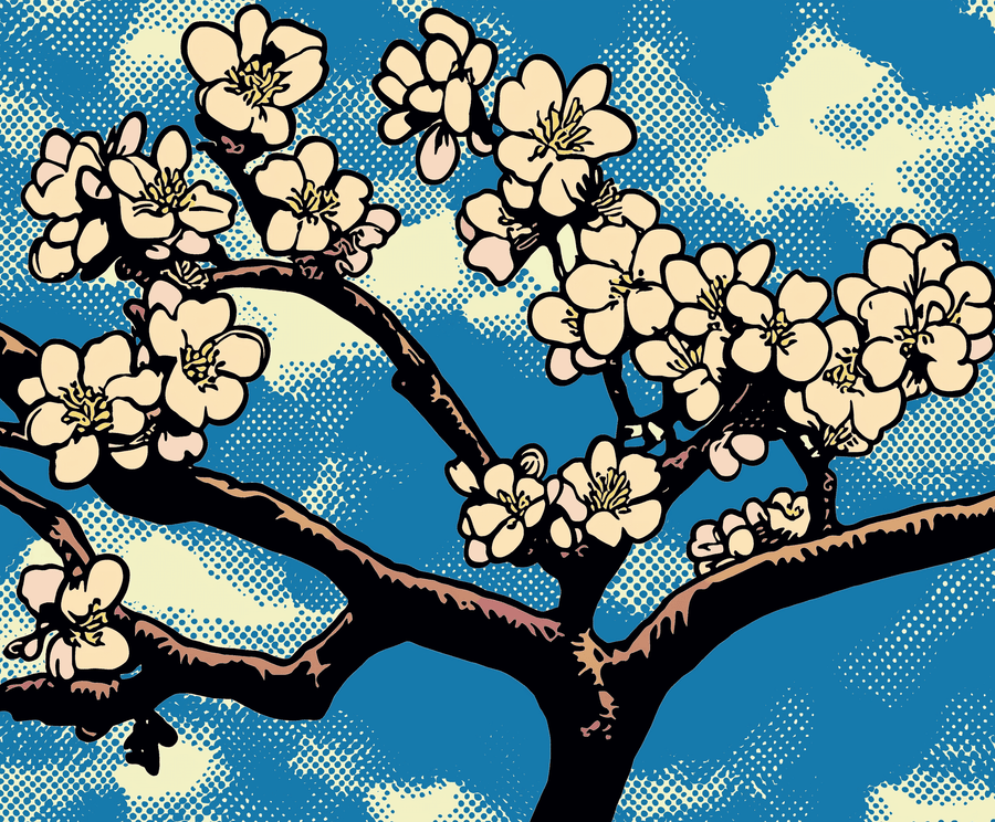 Almond blossom x Lichtenstein