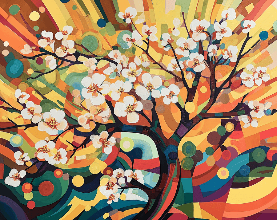 Almond blossom x Kandinsky