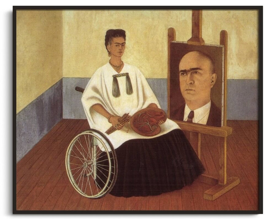 Selbstporträt mit dem Porträt von Dr. Farill - Frida Kahlo
