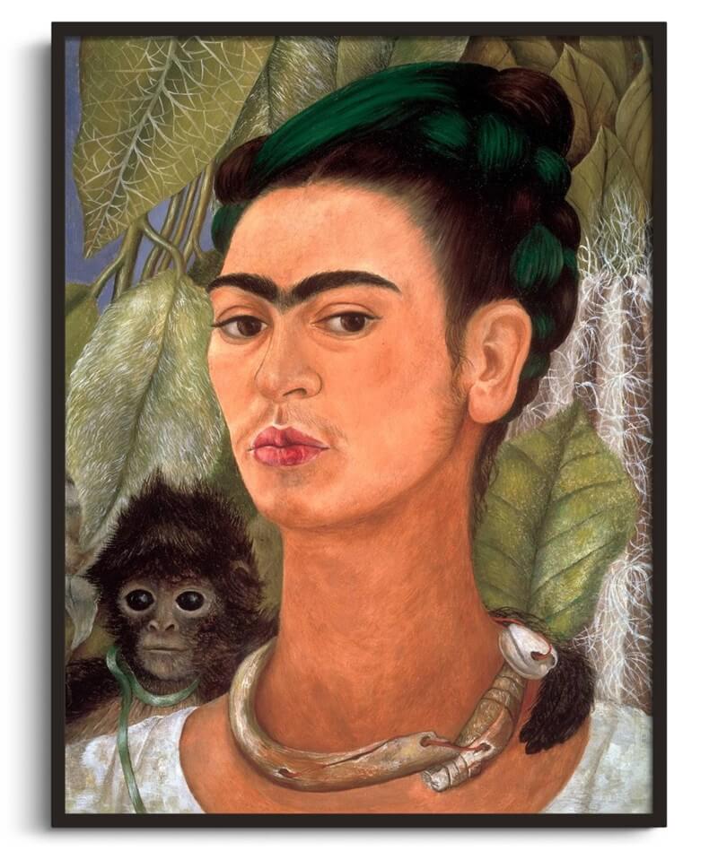 Selbstporträt mit einem Affen - Frida Kahlo