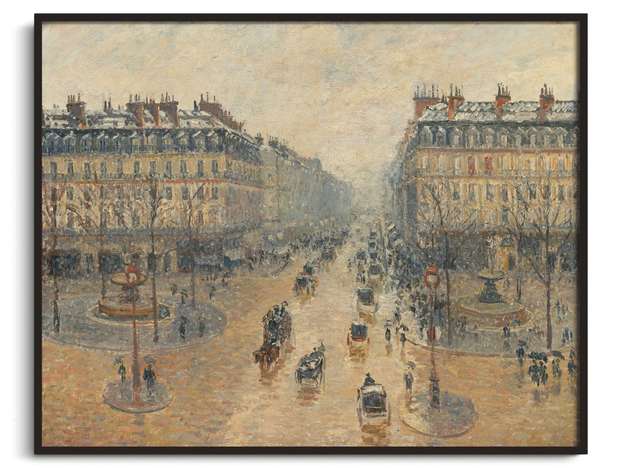 Avenue de l'Opéra, Schneeeffekt, morgens – Camille Pissarro