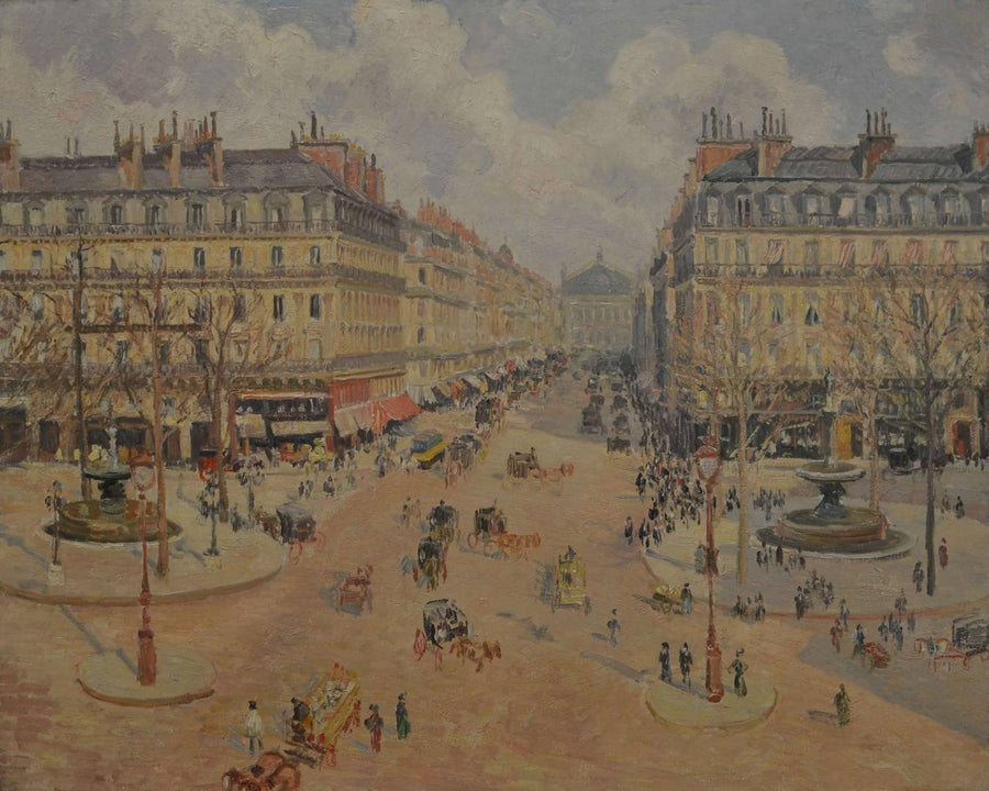 Avenue de l'Opéra, Morgensonne – Camille Pissarro