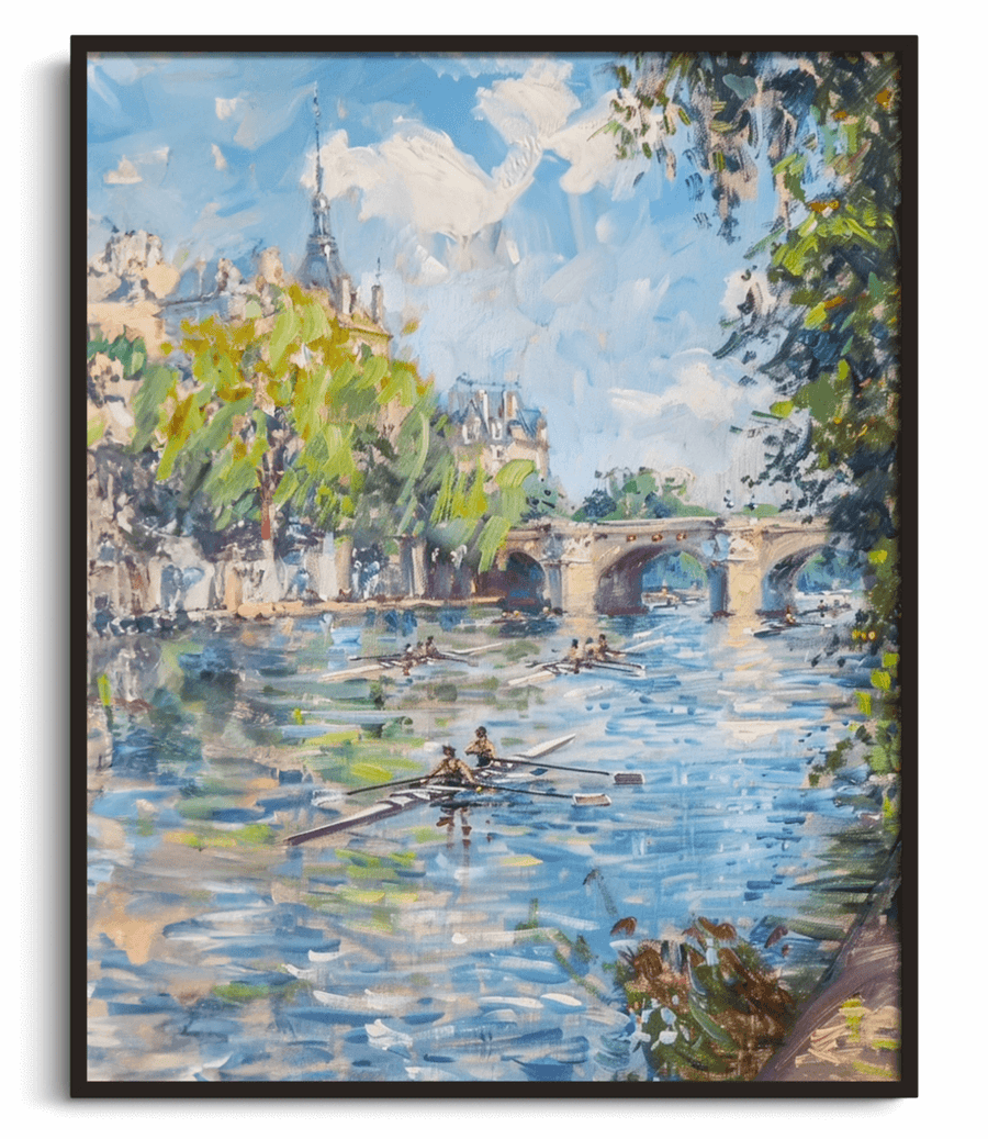 Rowers on the Seine x Monet