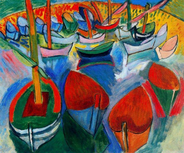 Bateaux à Martigues - Raoul Dufy