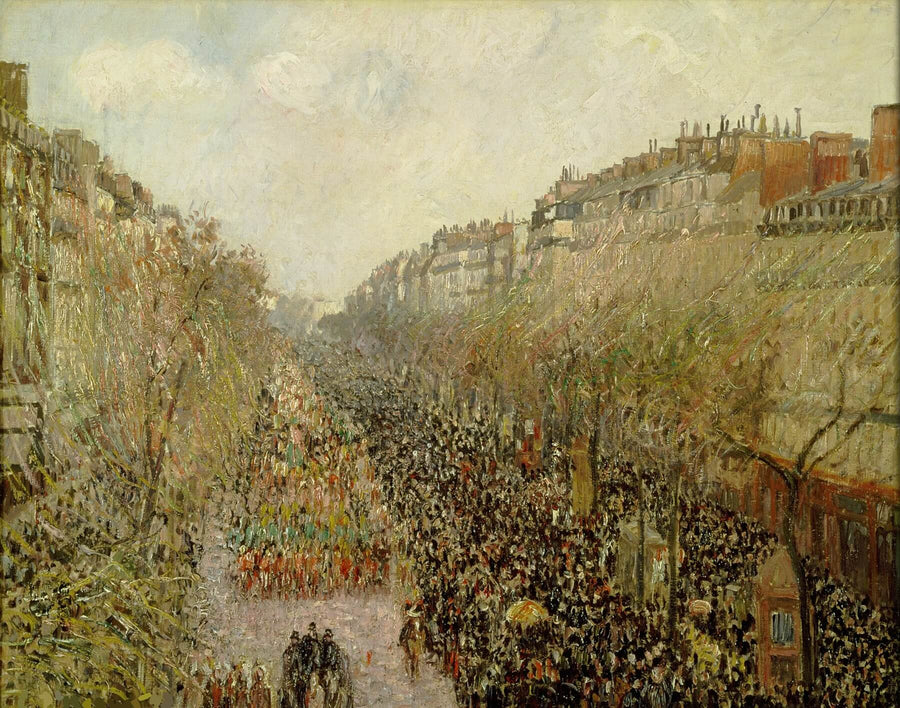 Boulevard Montmartre, Mardi Gras - Camille Pissarro