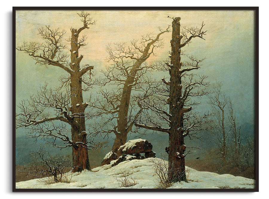 Dolmen im Schnee - Caspar David Friedrich