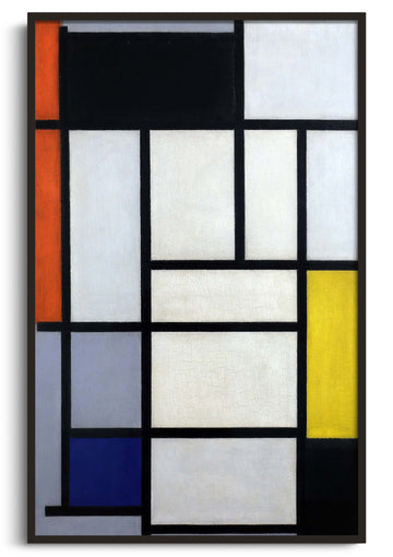 Komposition aus Rot, Schwarz, Gelb, Blau und Grau - Piet Mondrian