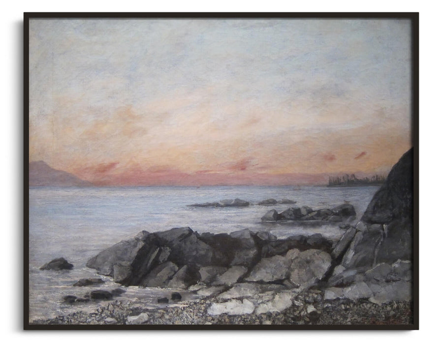 Coucher de soleil, Vevey - Gustave Courbet