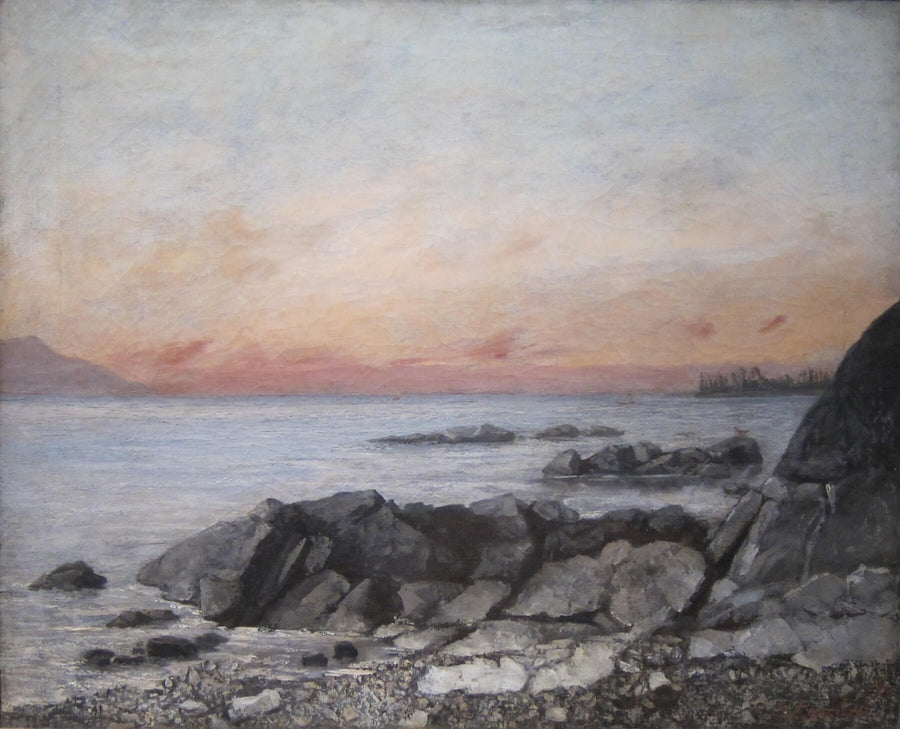 Sonnenuntergang, Vevey - Gustave Courbet