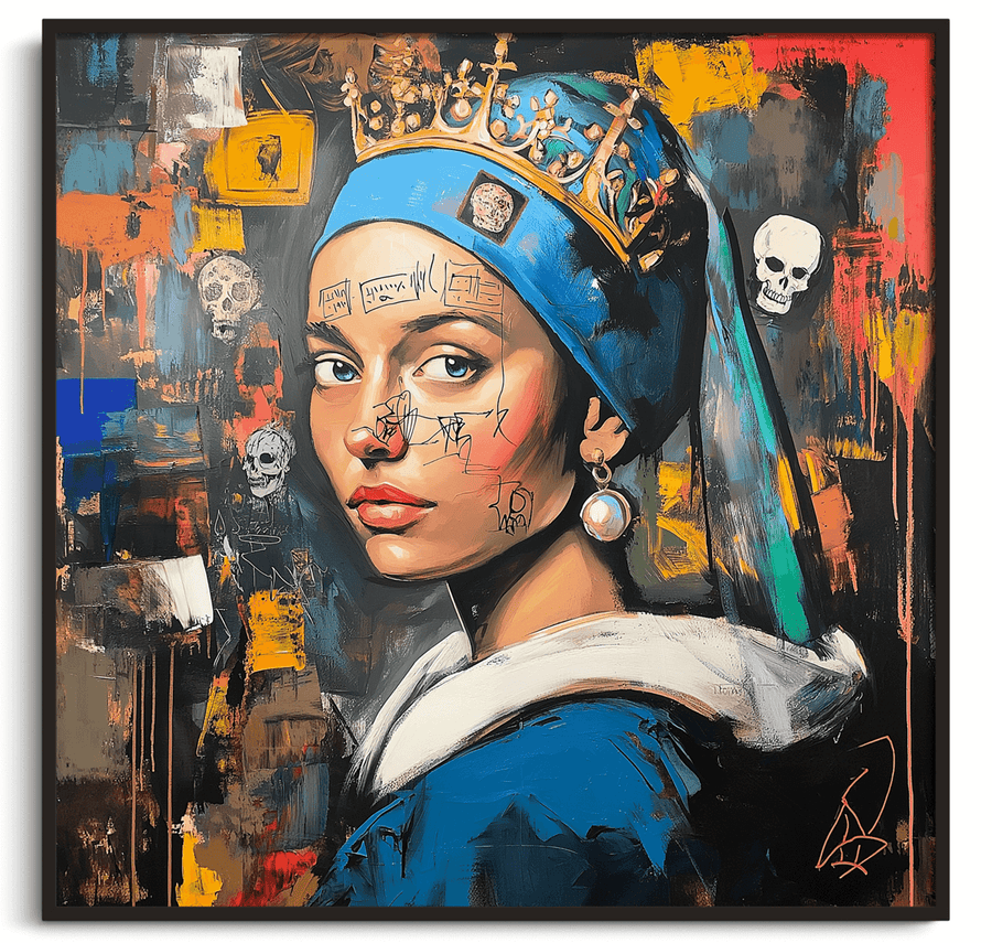 Girl with a Pearl Earring x Basquiat