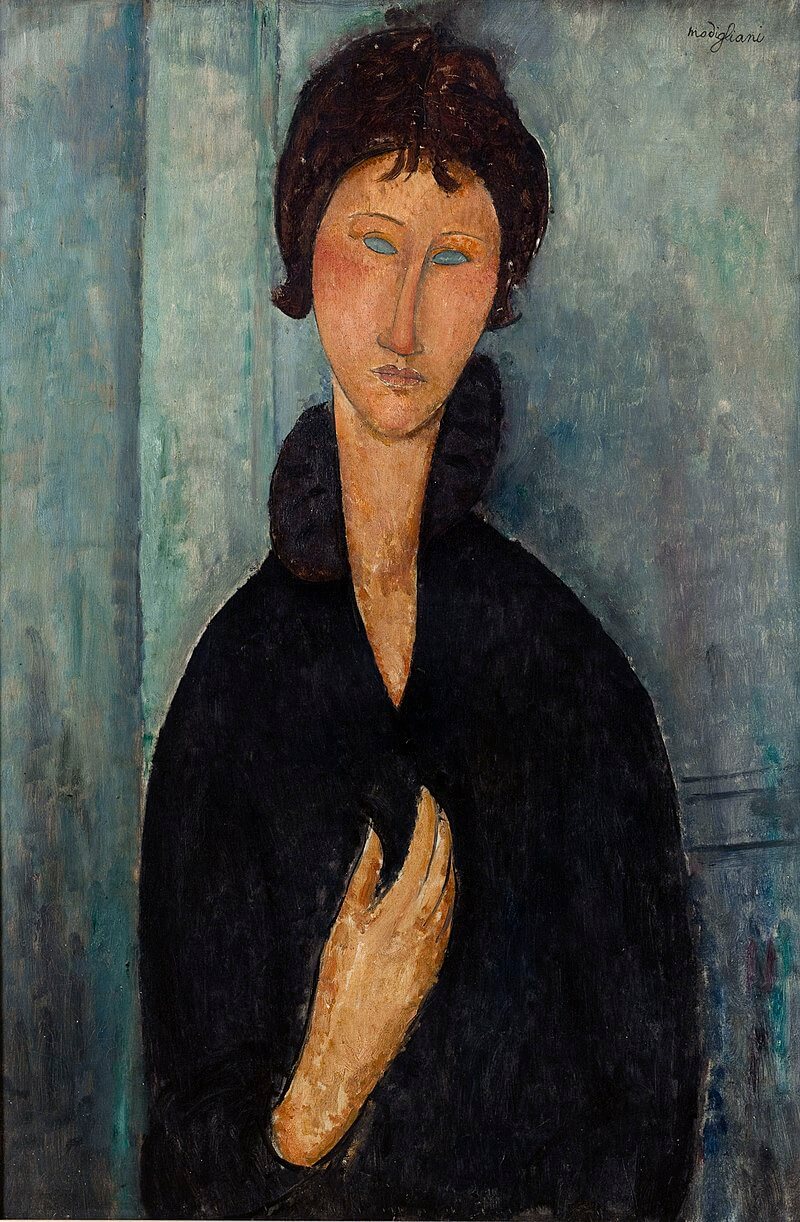 Frau mit blauen Augen - Amedeo Modigliani