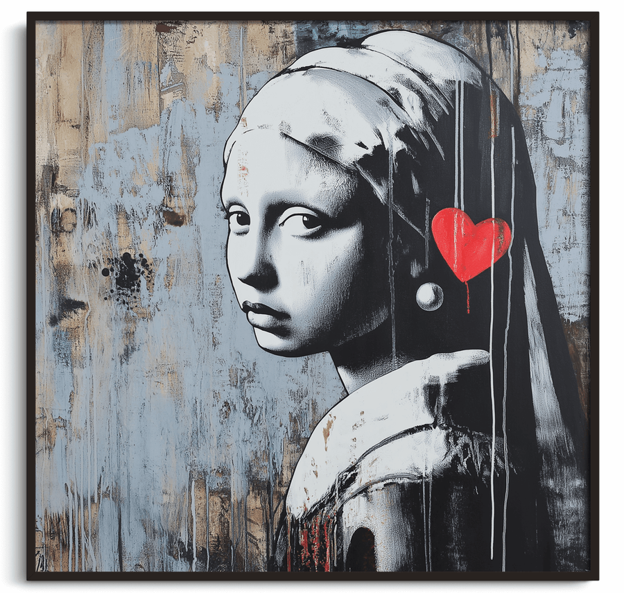 Girl with a Pearl Earring x Banksy