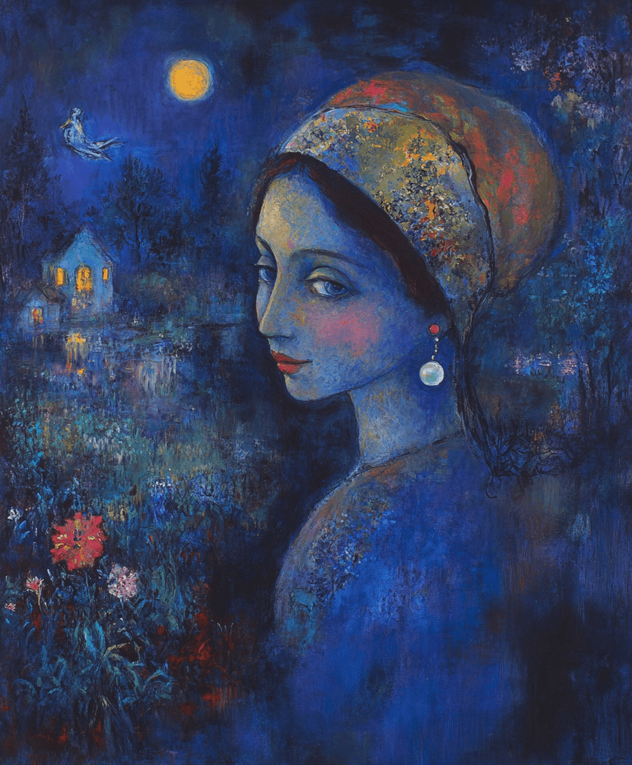 Girl with a Pearl Earring x Chagall