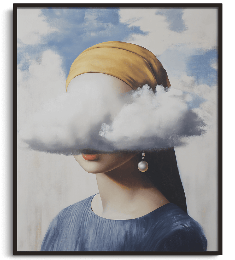 Girl with a Pearl Earring x Magritte