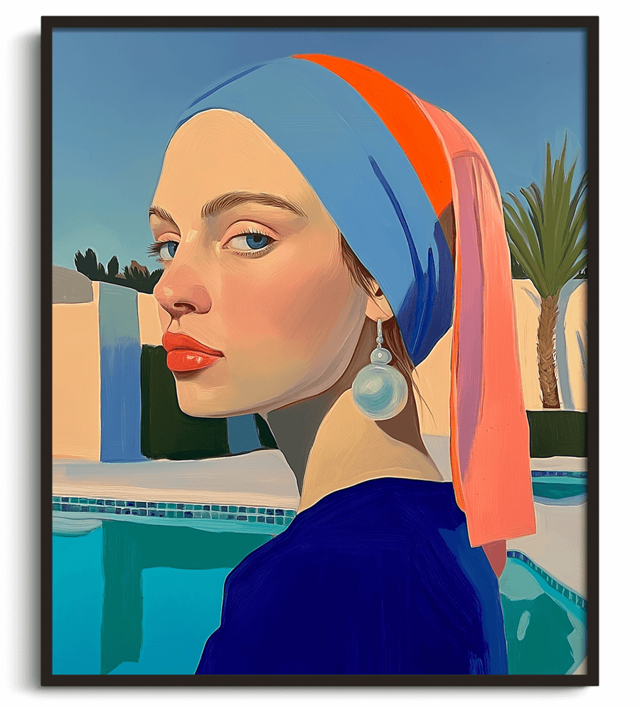 Girl with a Pearl Earring x Hockney