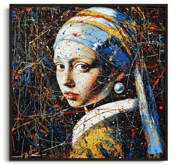 Girl with a Pearl Earring x Pollock