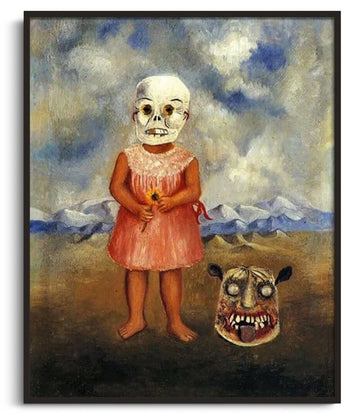 Mädchen mit Totenmaske - Frida Kahlo