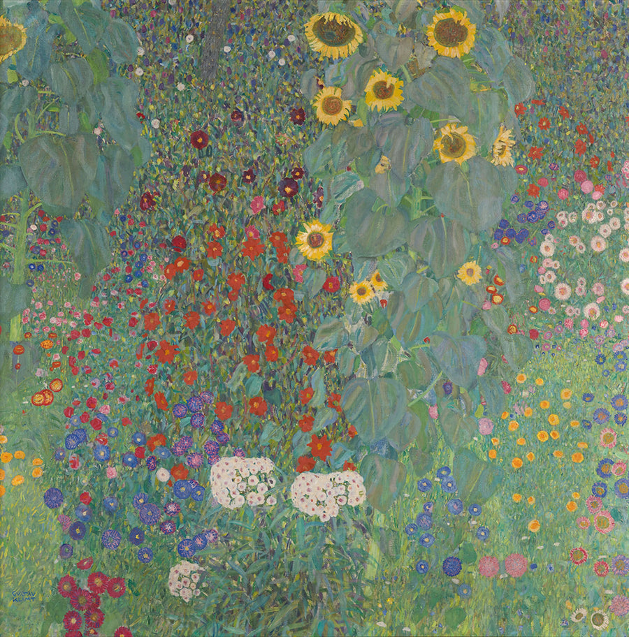 Bauerngarten mit Sonnenblumen - Gustav Klimt