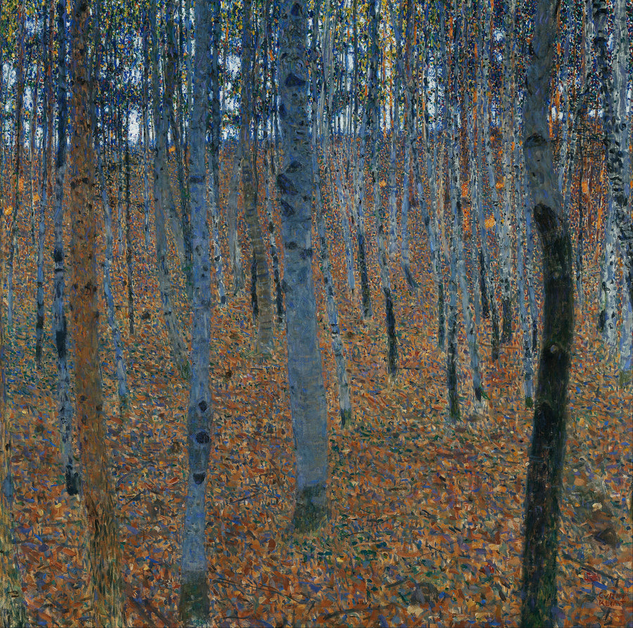 La Forêt de bouleaux - Gustav Klimt