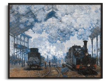 Der Bahnhof Saint-Lazare, Ankunft eines Zuges - Claude Monet