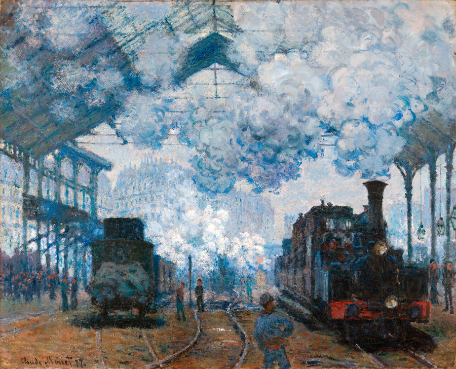 Der Bahnhof Saint-Lazare, Ankunft eines Zuges - Claude Monet
