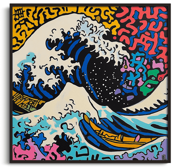 La Grande Vague de Kanagawa x Haring