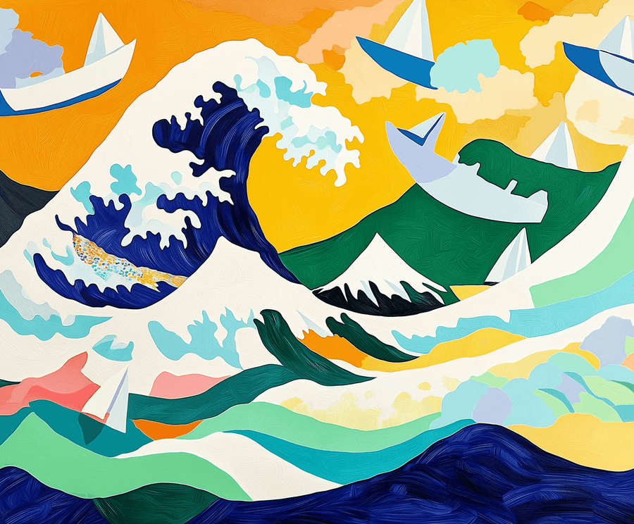 La Grande Vague de Kanagawa x Matisse