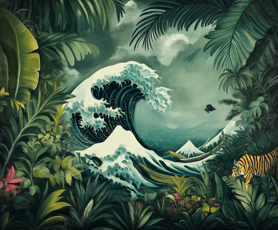 Die große Welle vor Kanagawa x Rousseau
