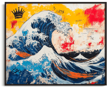 La Grande Vague de Kanagawa x Basquiat