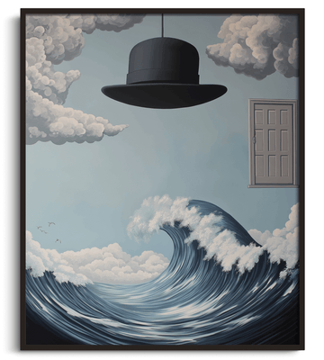 La Grande Vague de Kanagawa x Magritte