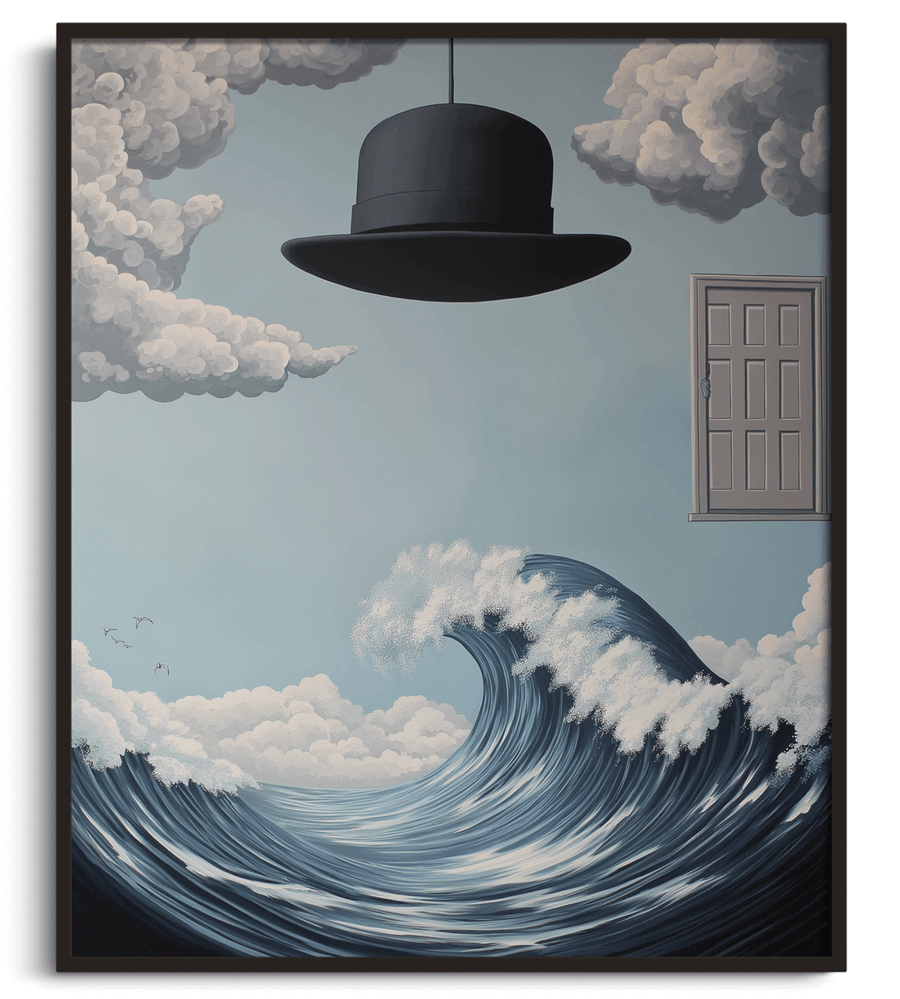 La Grande Vague de Kanagawa x Magritte
