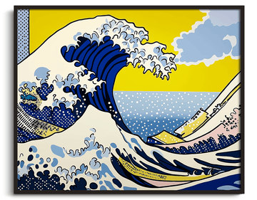 La Grande Vague de Kanagawa x Lichtenstein