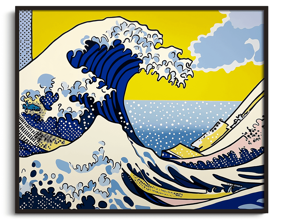Die große Welle vor Kanagawa x Lichtenstein
