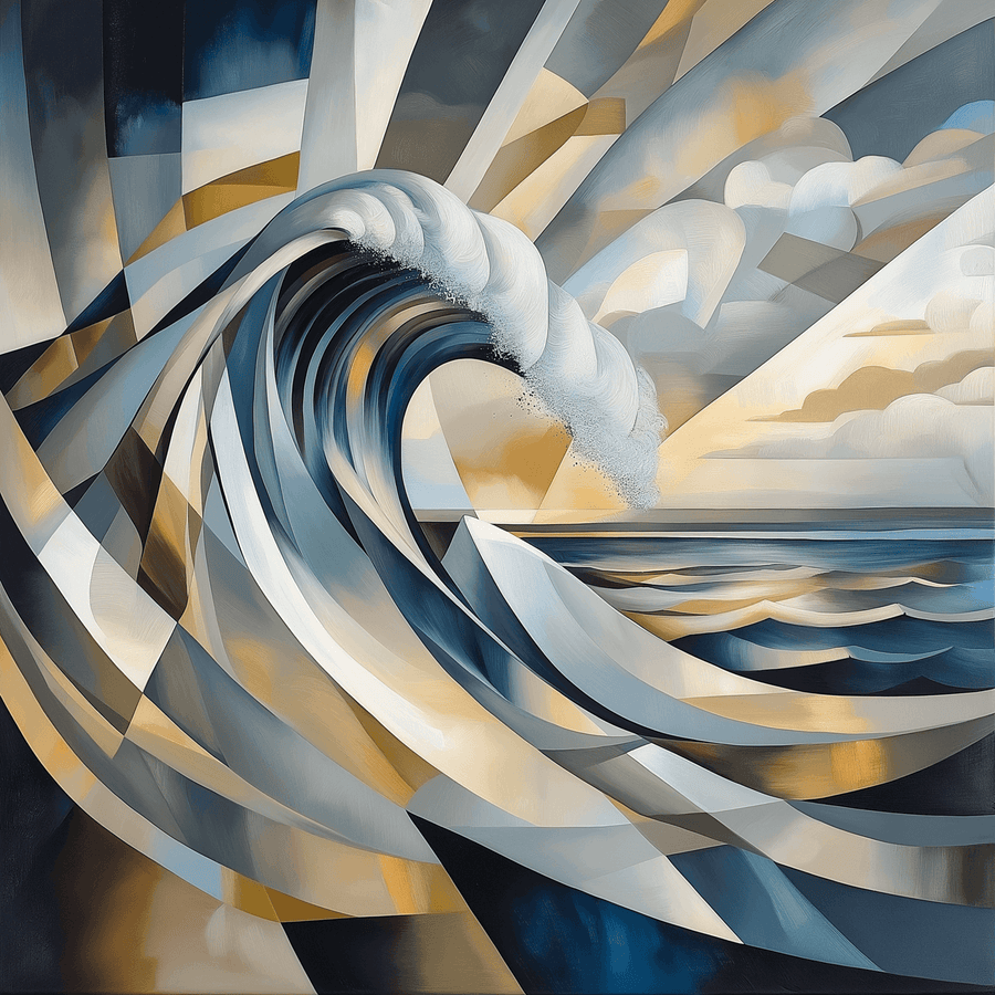 Die große Welle vor Kanagawa x Lempicka