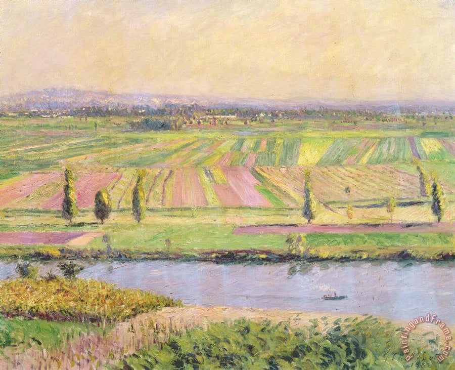 Die Ebene von Gennevilliers von den Hängen von Argenteuil aus gesehen - Gustave Caillebotte