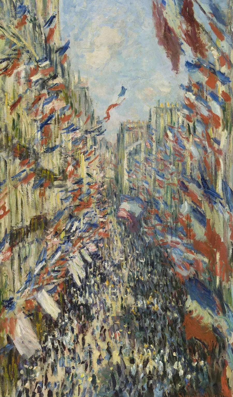 La Rue Montorgueil à Paris - Claude Monet