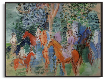 Count Harry Kessler's family on horseback - Raoul Dufy
