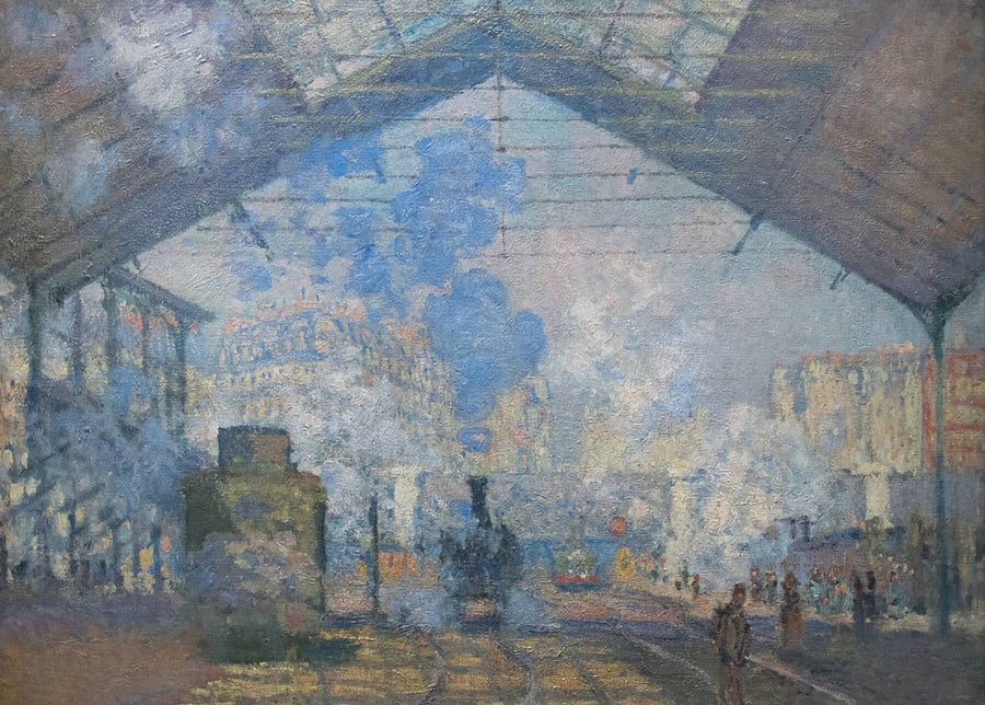 La gare Saint-Lazare - Claude Monet