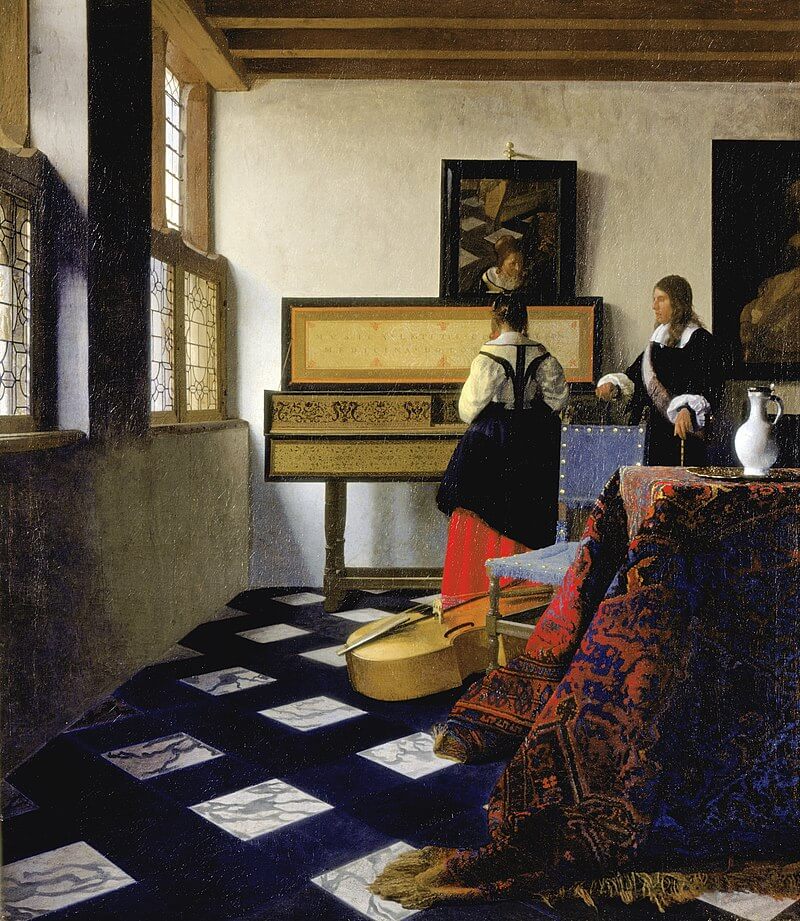 The music lesson - Johannes Vermeer