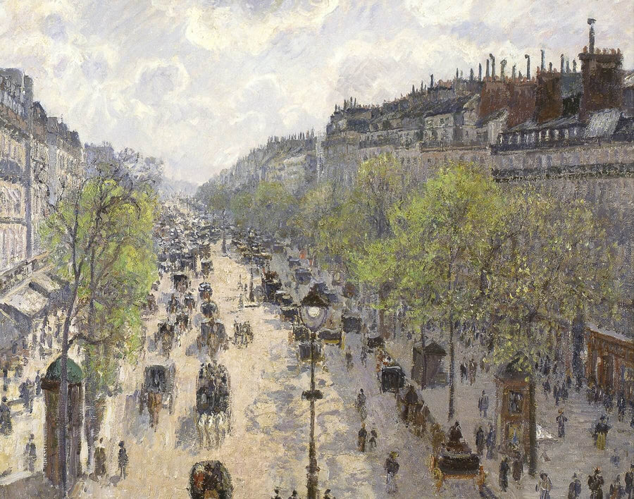 Der Boulevard de Montmartre, Frühlingsmorgen – Camille Pissarro