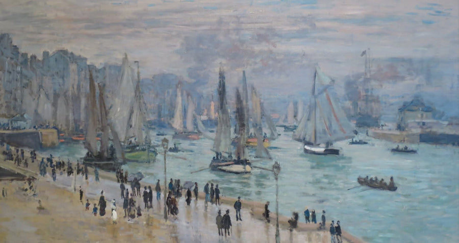 Le Havre, Fischerboote fahren aus dem Hafen - Claude Monet