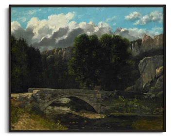 Die Brücke von Saint-Sulpice in der Nähe von Fleurier - Gustave Courbet