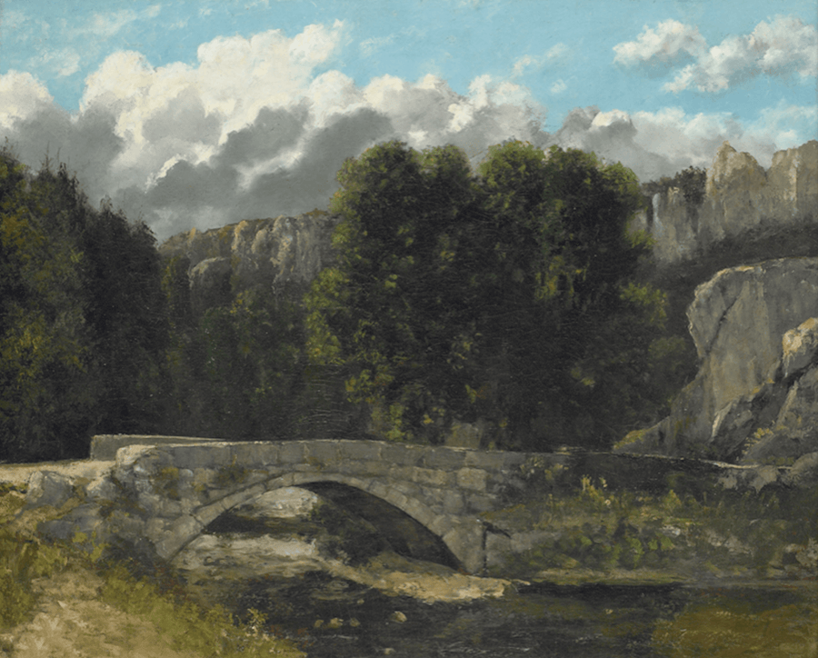 Die Brücke von Saint-Sulpice in der Nähe von Fleurier - Gustave Courbet